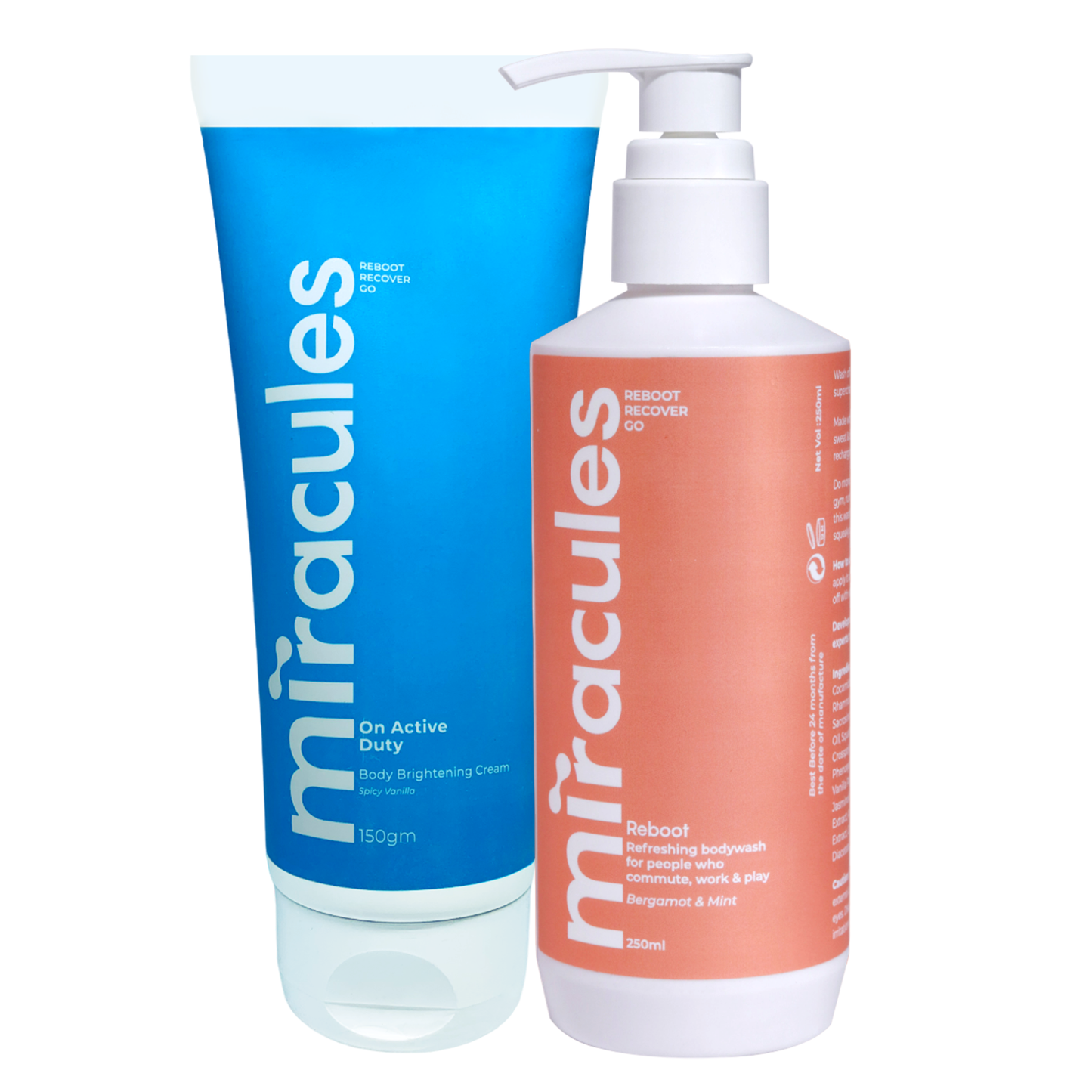 On Active Duty Body Brightening Cream & Reboot Body Wash