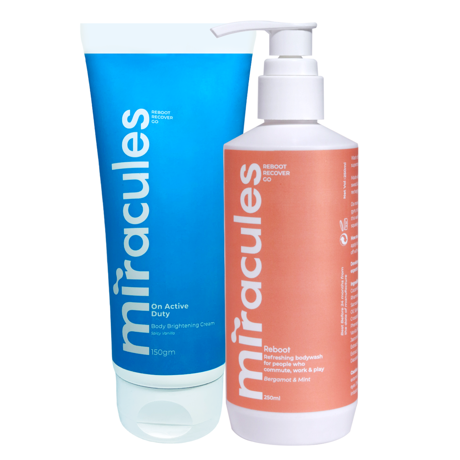 On Active Duty Body Brightening Cream & Reboot Body Wash